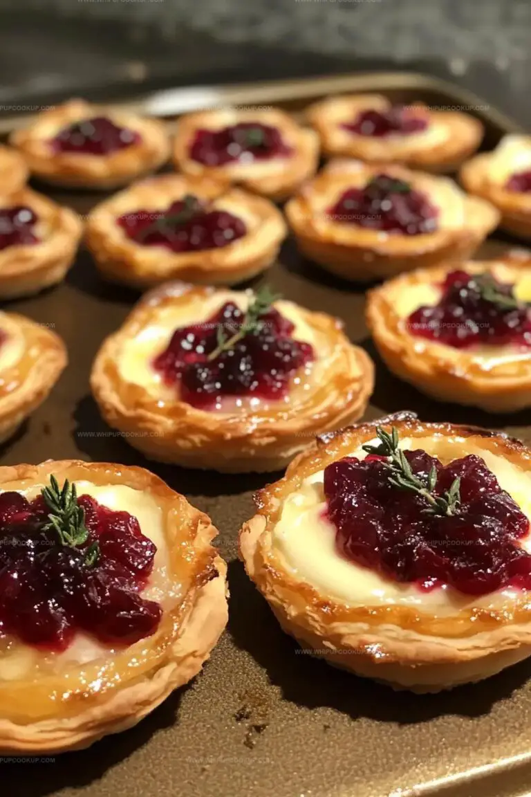 Cranberry Brie Mini Tarts Recipe