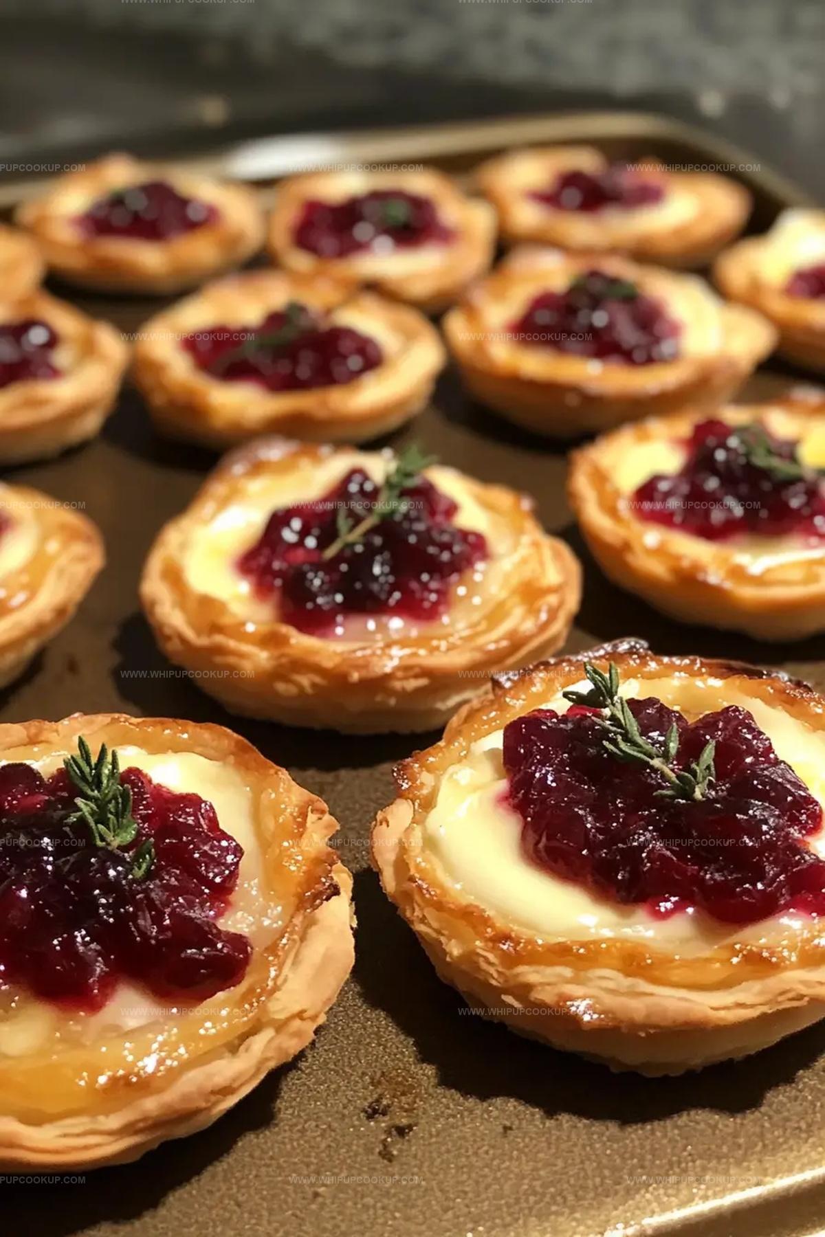 Cranberry Brie Mini Tarts Recipe