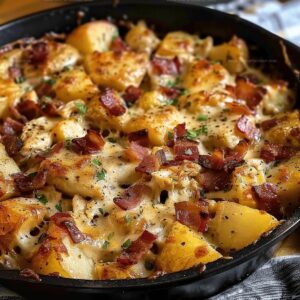 Hearty Chicken Bacon Ranch Potato Bake Recipe