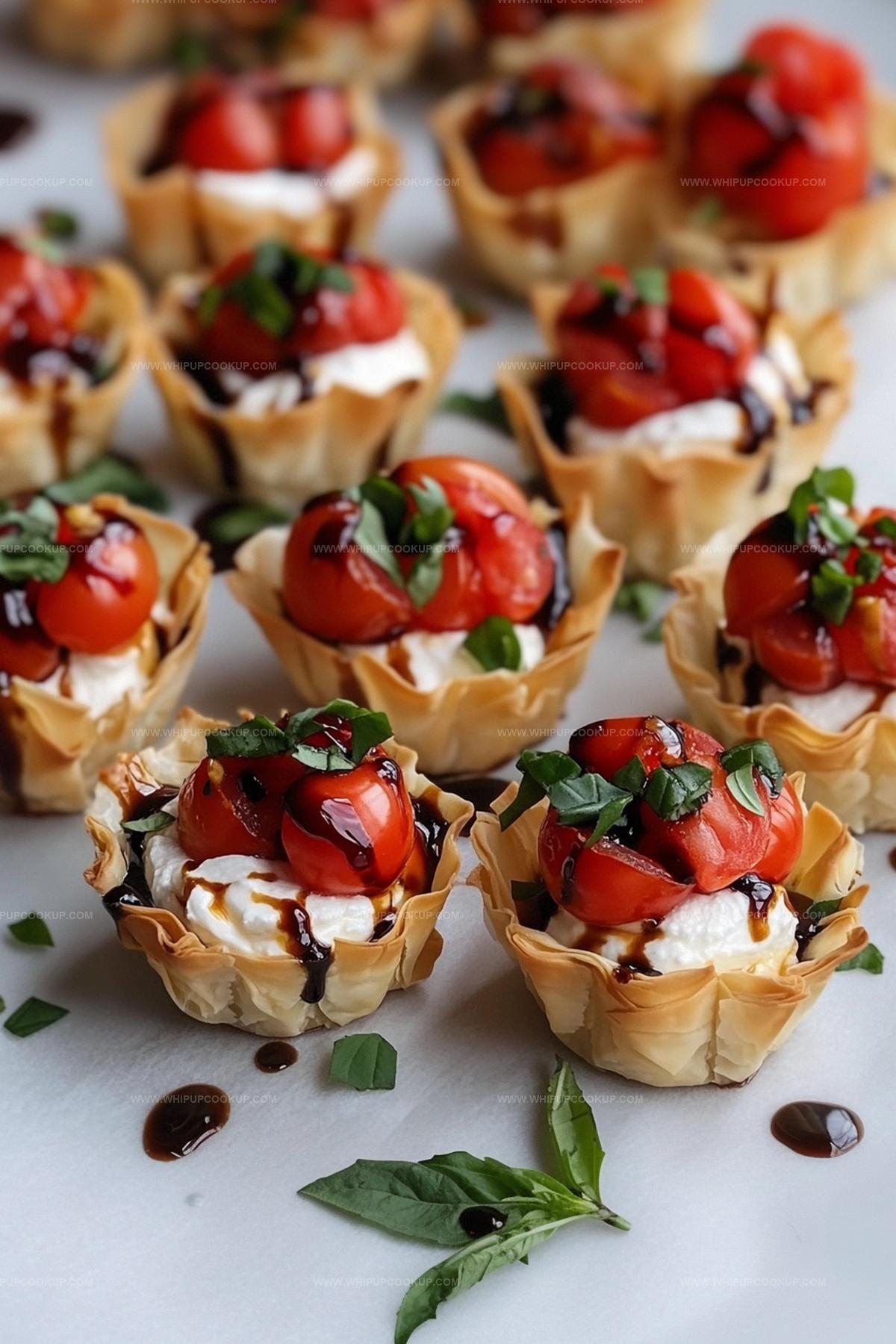 Christmas Bruschetta Phyllo Cups Recipe