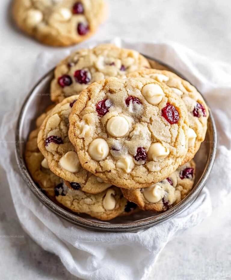 Soft White Chocolate Chip Cranberry Cookies Recipe