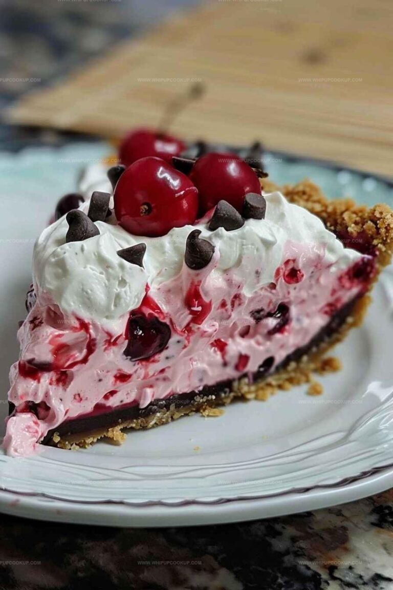No-Bake Easy Cherry Chocolate Chip Pie Recipe