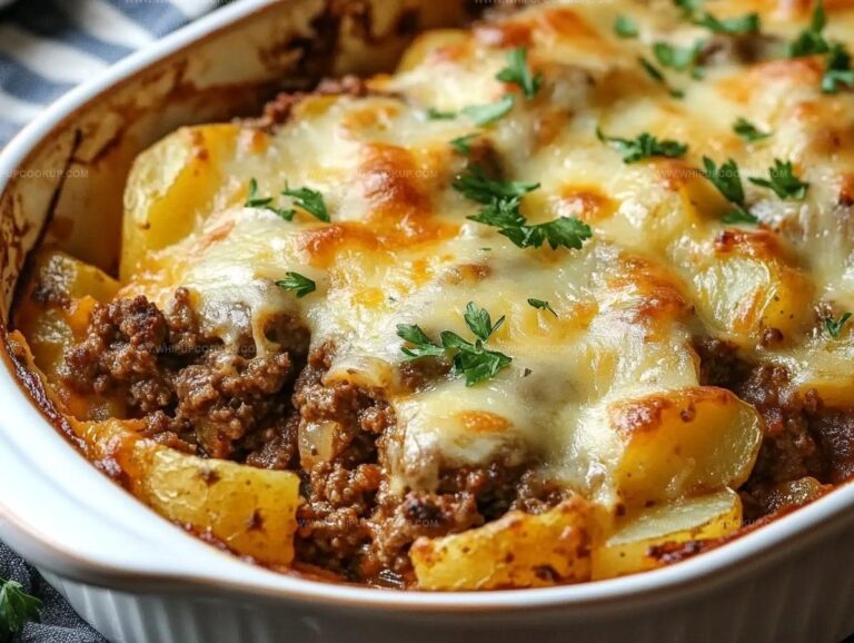 Easy 5-Ingredient Hamburger & Potato Casserole Recipe