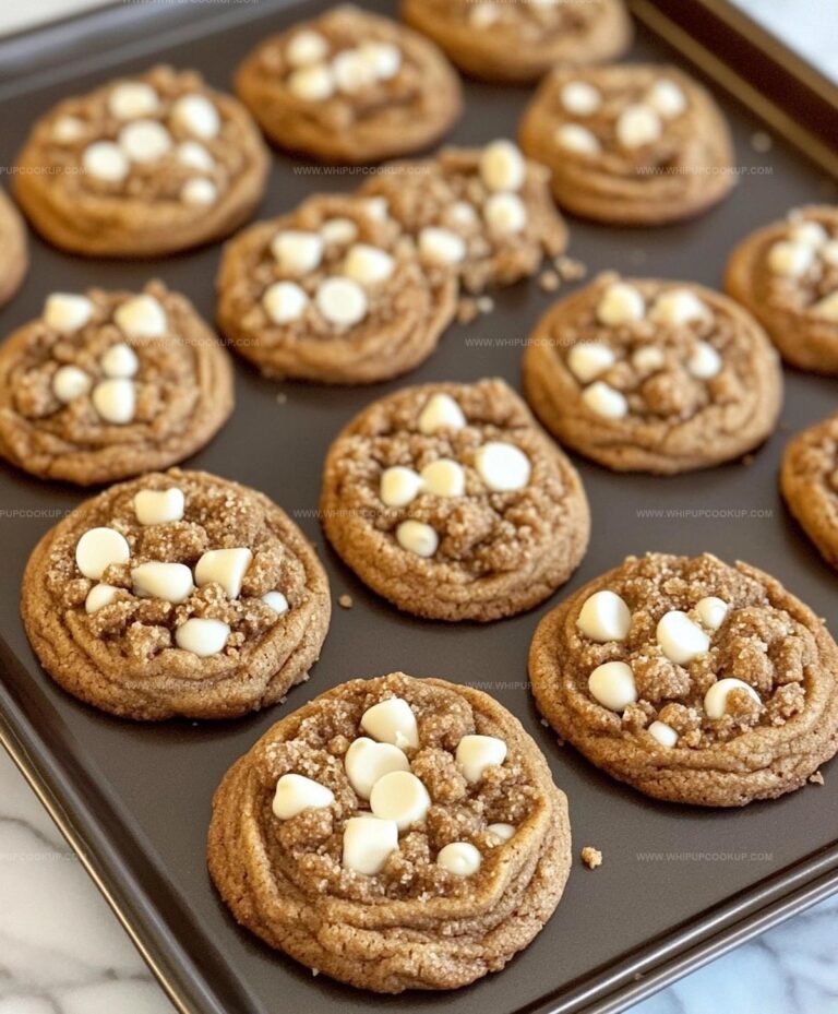 Biscoff Cookie Butter White Chocolate Chip Cookies Recipe