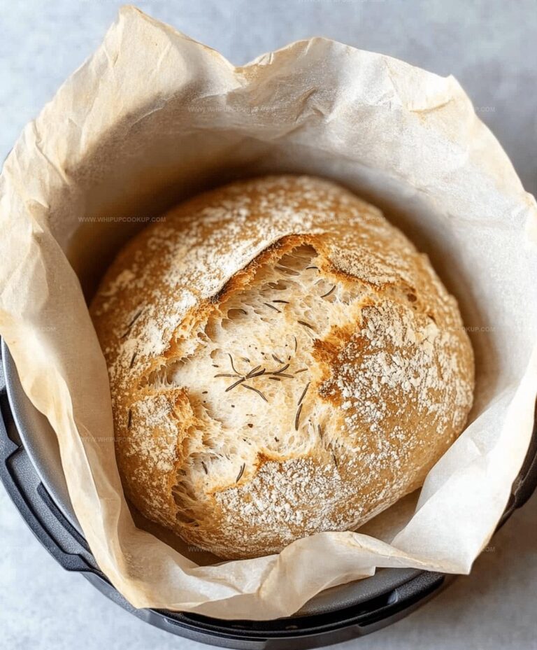 Instant Pot Olive Oil Rosemary No Knead Bread Recipe