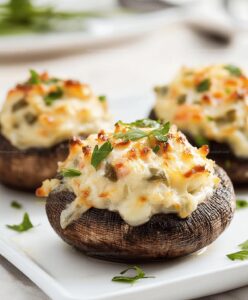 Crab Stuffed Portobello Mushrooms Recipe