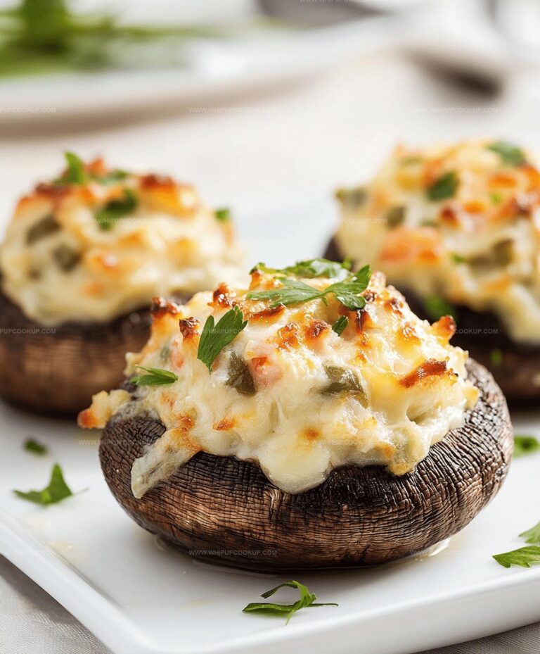 Crab Stuffed Portobello Mushrooms Recipe