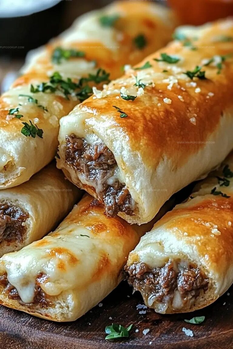 Philly Cheesesteak Stuffed Cheesy Breadsticks Recipe