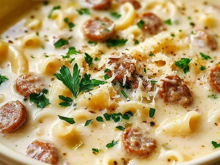 Creamy Parmesan Italian Sausage Soup Recipe