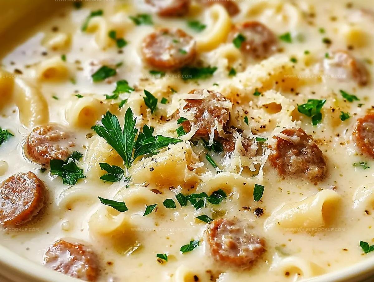 Creamy Parmesan Italian Sausage Soup Recipe