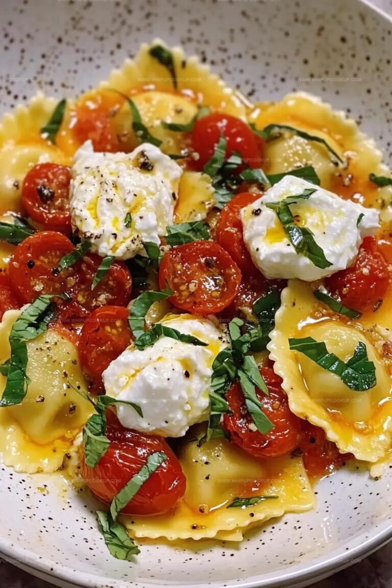 Trader Joes Ricotta and Lemon Zest Ravioli with Burst Tomatoes Recipe