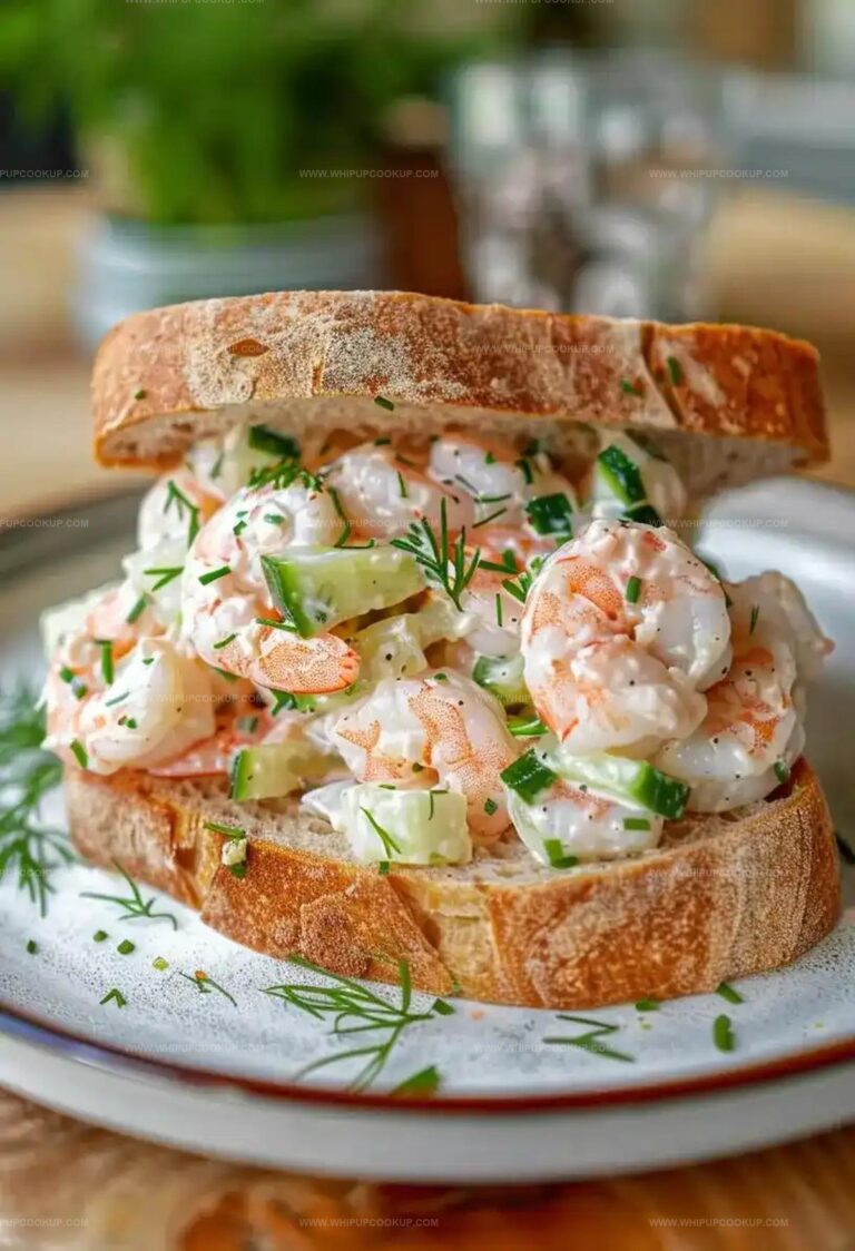 Shrimp Salad Sandwich with Cucumber & Dill Recipe