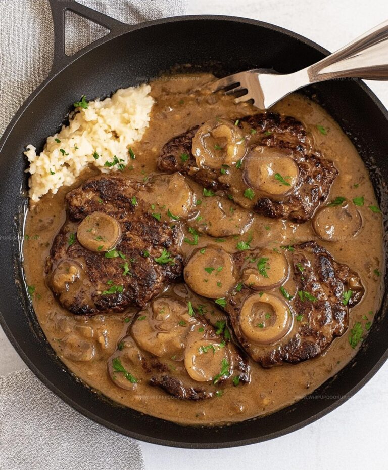 Onion Gravy Smothered Steak Recipe