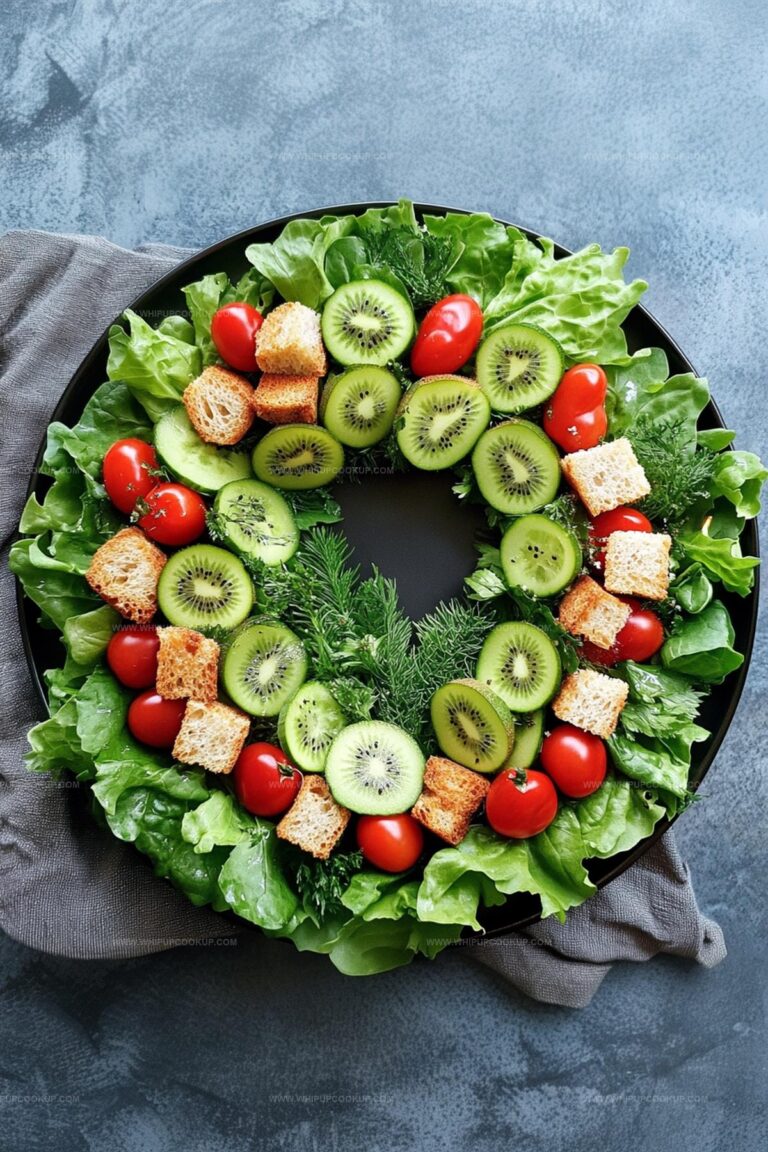 Christmas Kiwi Wreath Salad Recipe