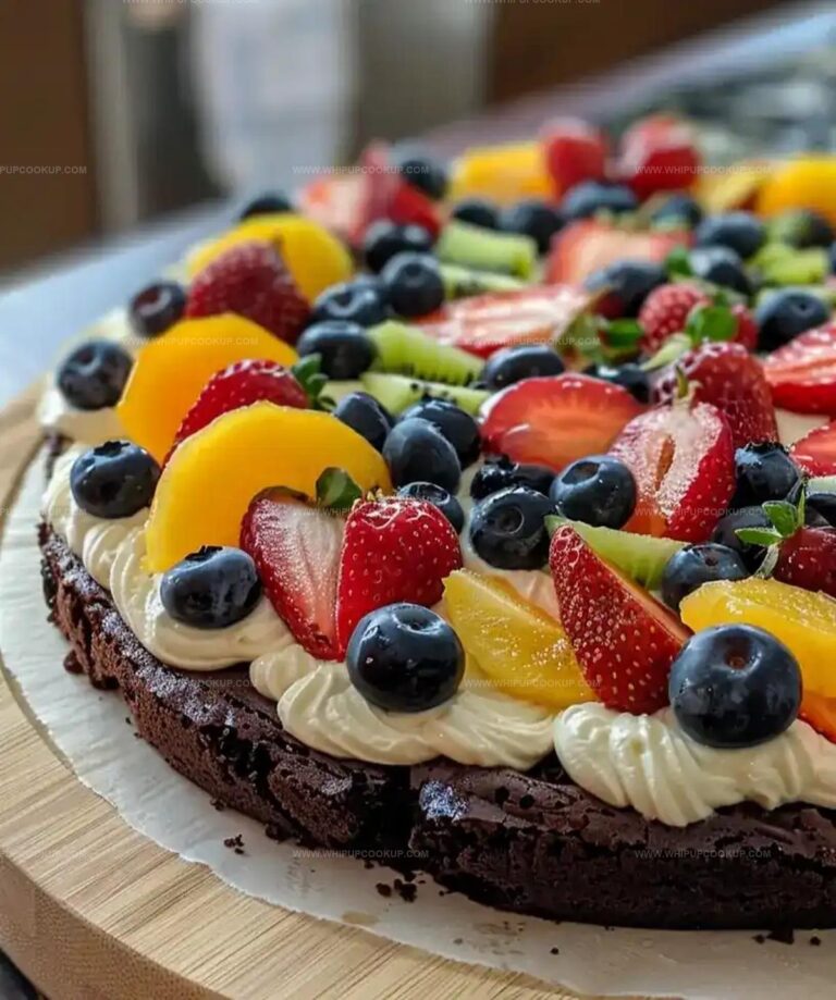 Brownie Fruit Pizza Recipe