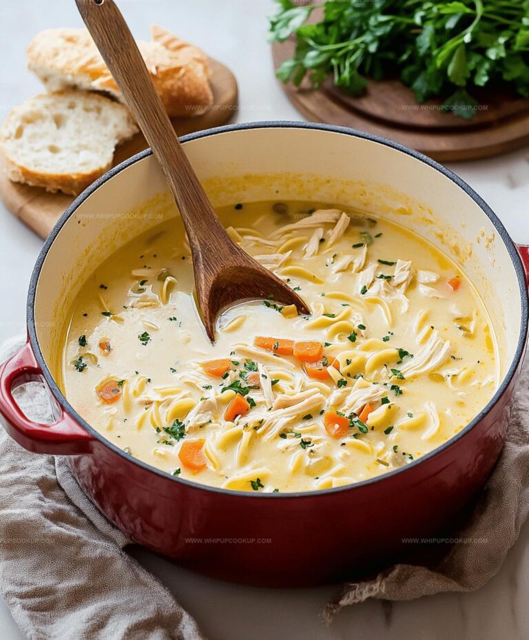 The Best Creamy Chicken Noodle Soup Recipe