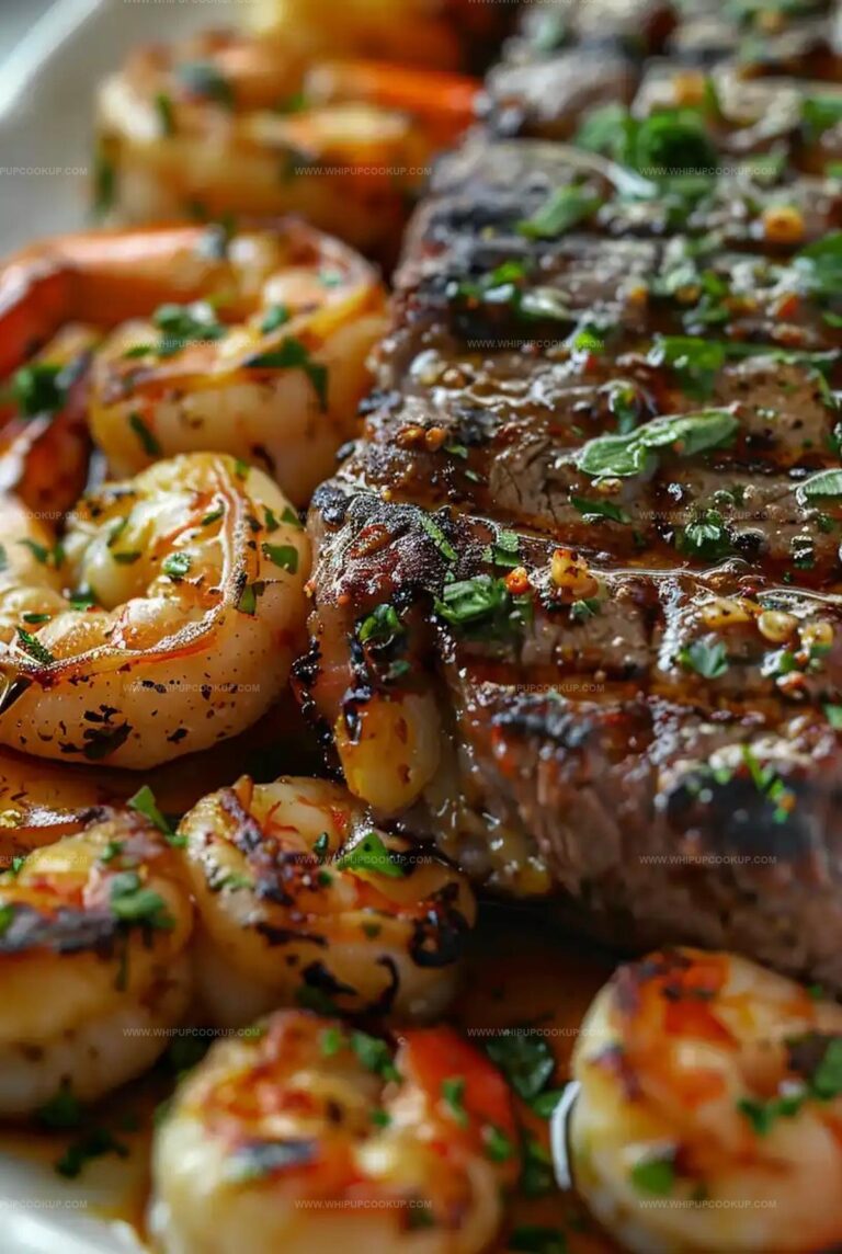 Garlic Butter Grilled Steak and Shrimp Recipe