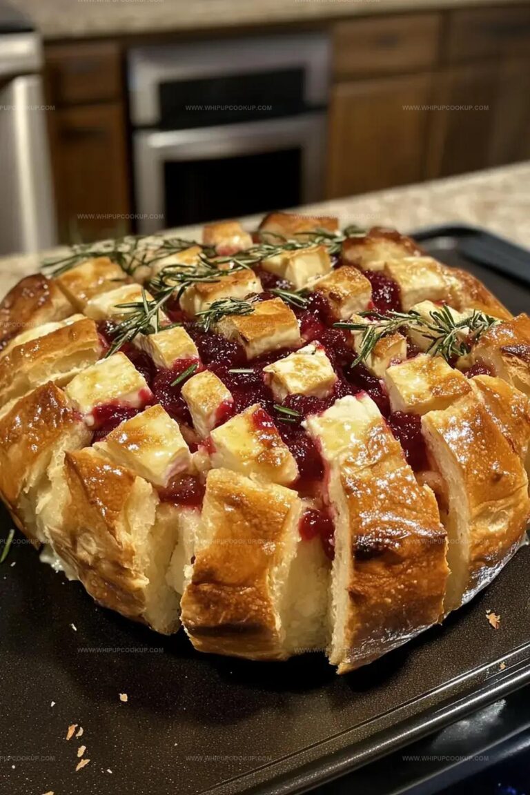 Cranberry Brie Sourdough Pull-Apart Bread Recipe