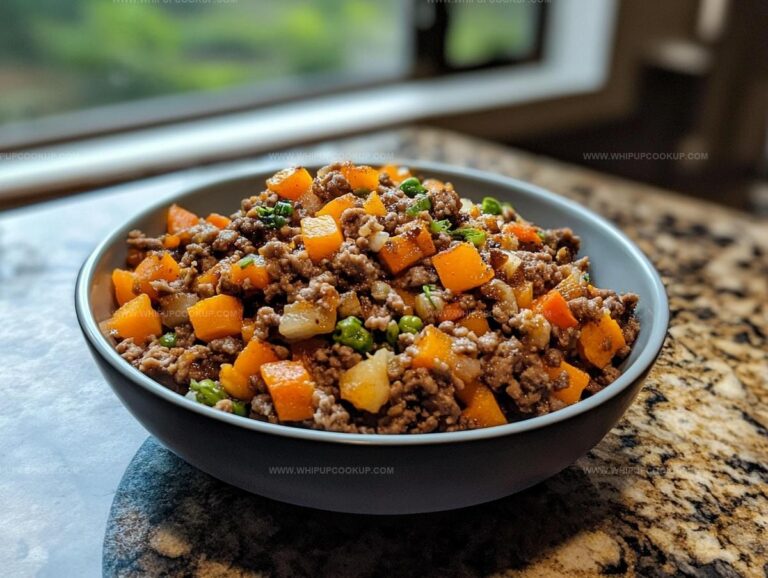 Ground Beef and Pumpkin Dog Food Recipe