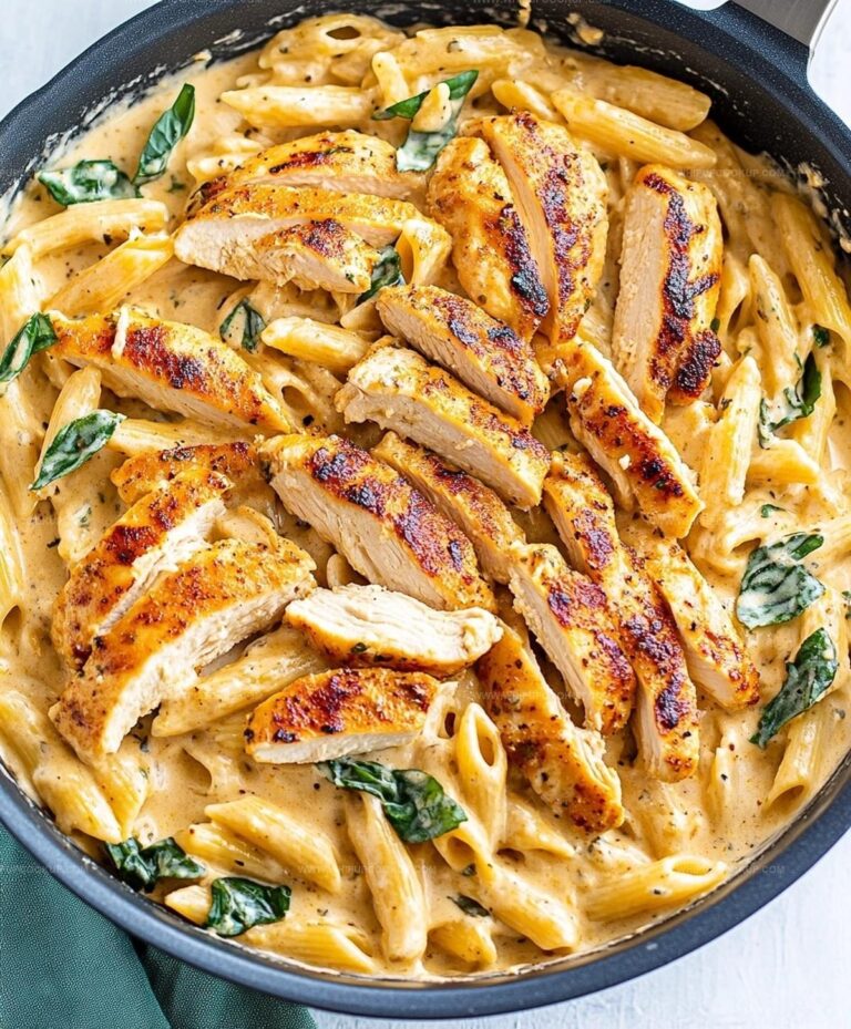 Creamy Garlic Chicken Pasta Recipe