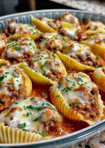 Creamy Ricotta Beef Stuffed Shells Pasta Recipe