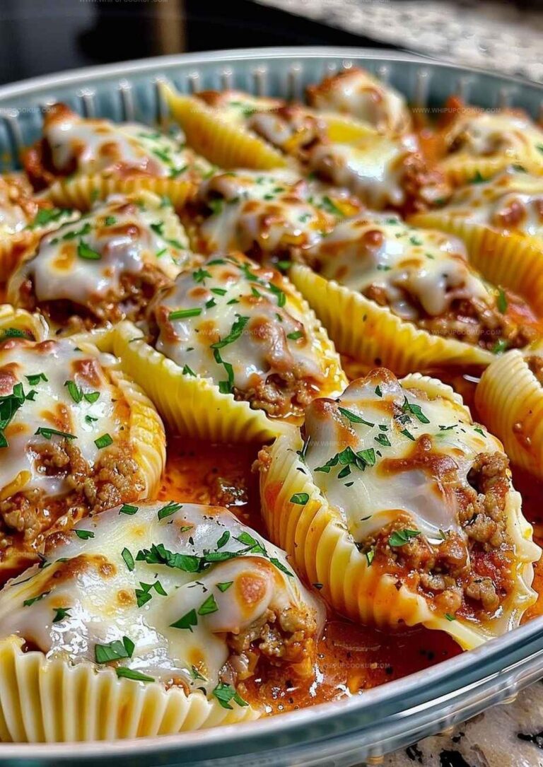 Creamy Ricotta Beef Stuffed Shells Pasta Recipe