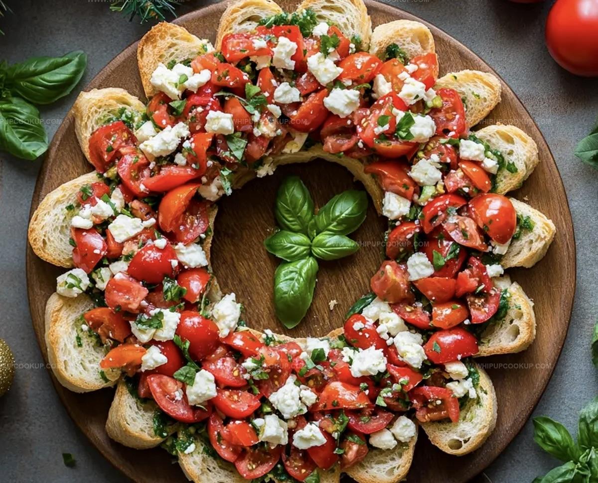 Feta Bruschetta Wreath Recipe