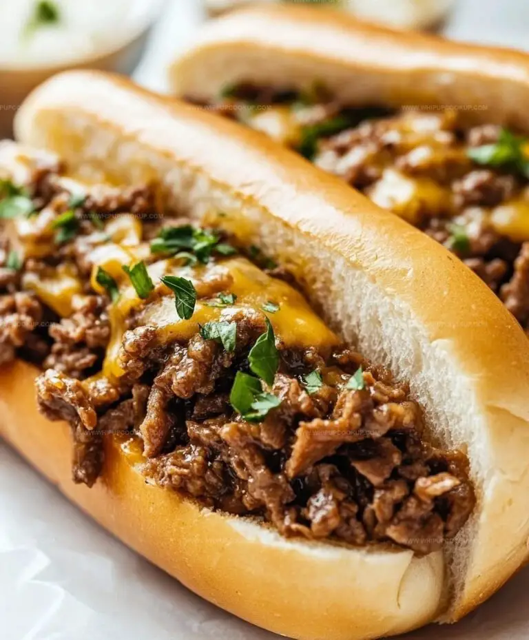 Cheesy Hot Beef Sandwich Recipe