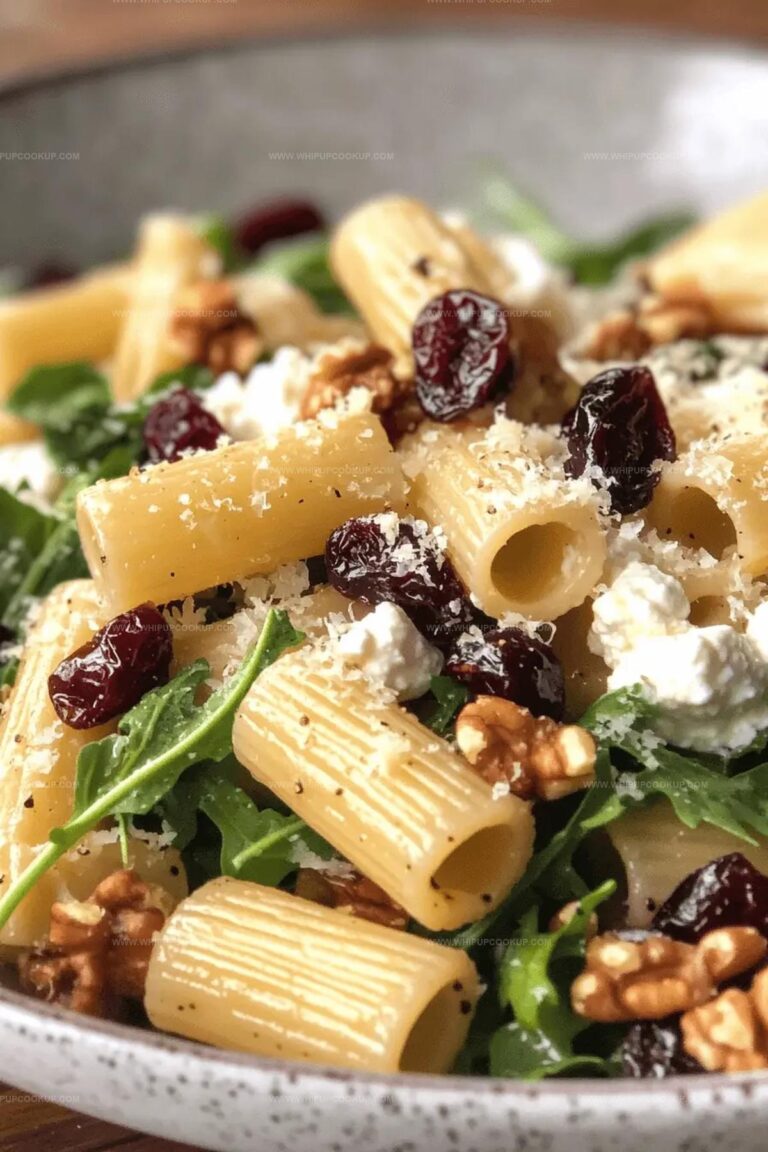 Ricotta & Cranberry Rigatoni Salad with Lemon Vinaigrette Recipe