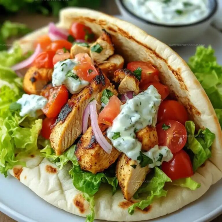 Easy Greek Chicken Gyros with Tzatziki (30-Minutes) Recipe