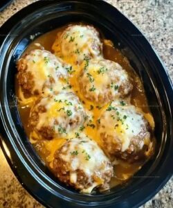 Crock Pot French Onion Beef Meatballs Recipe