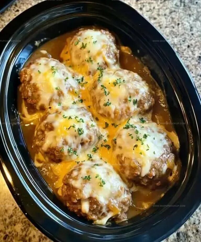 Crock Pot French Onion Beef Meatballs Recipe