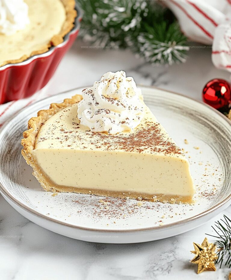 No Bake Eggnog Pie Recipe