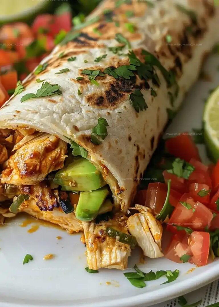Quick & Easy Chicken Avocado Wrap Recipe
