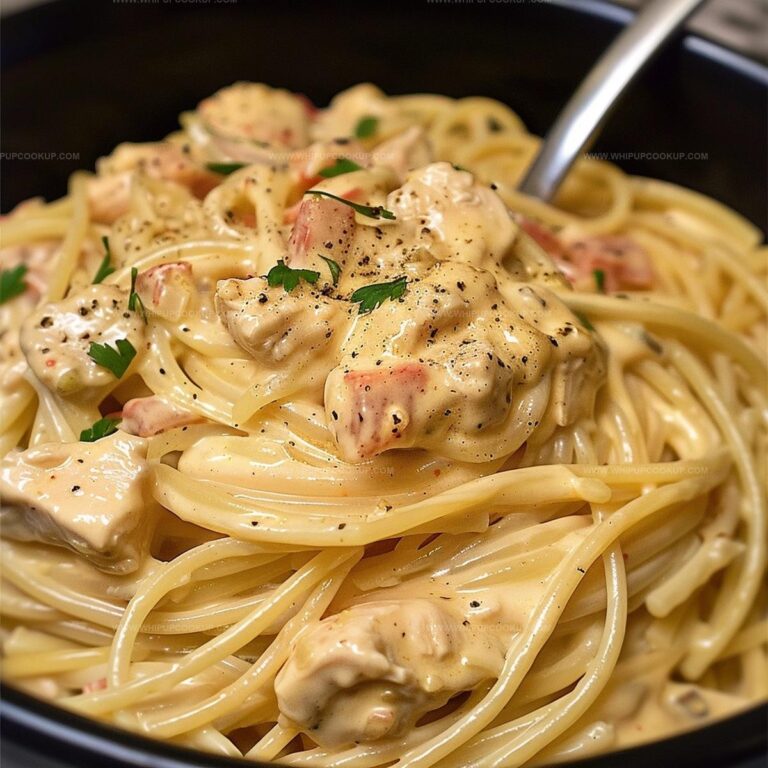 Crockpot Cheesy Chicken Spaghetti Recipe