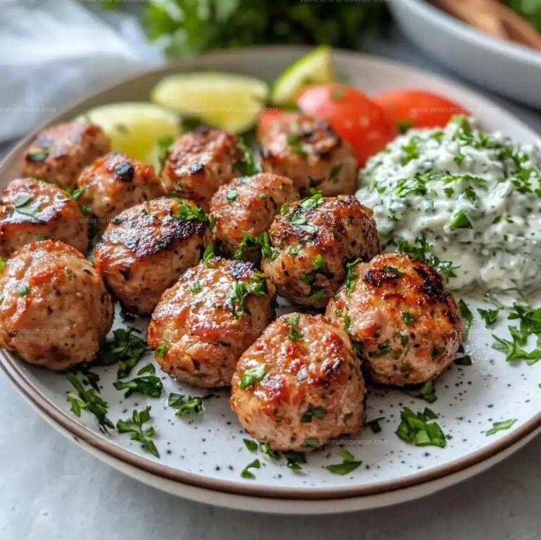 Greek Turkey Meatballs with Tzatziki Recipe