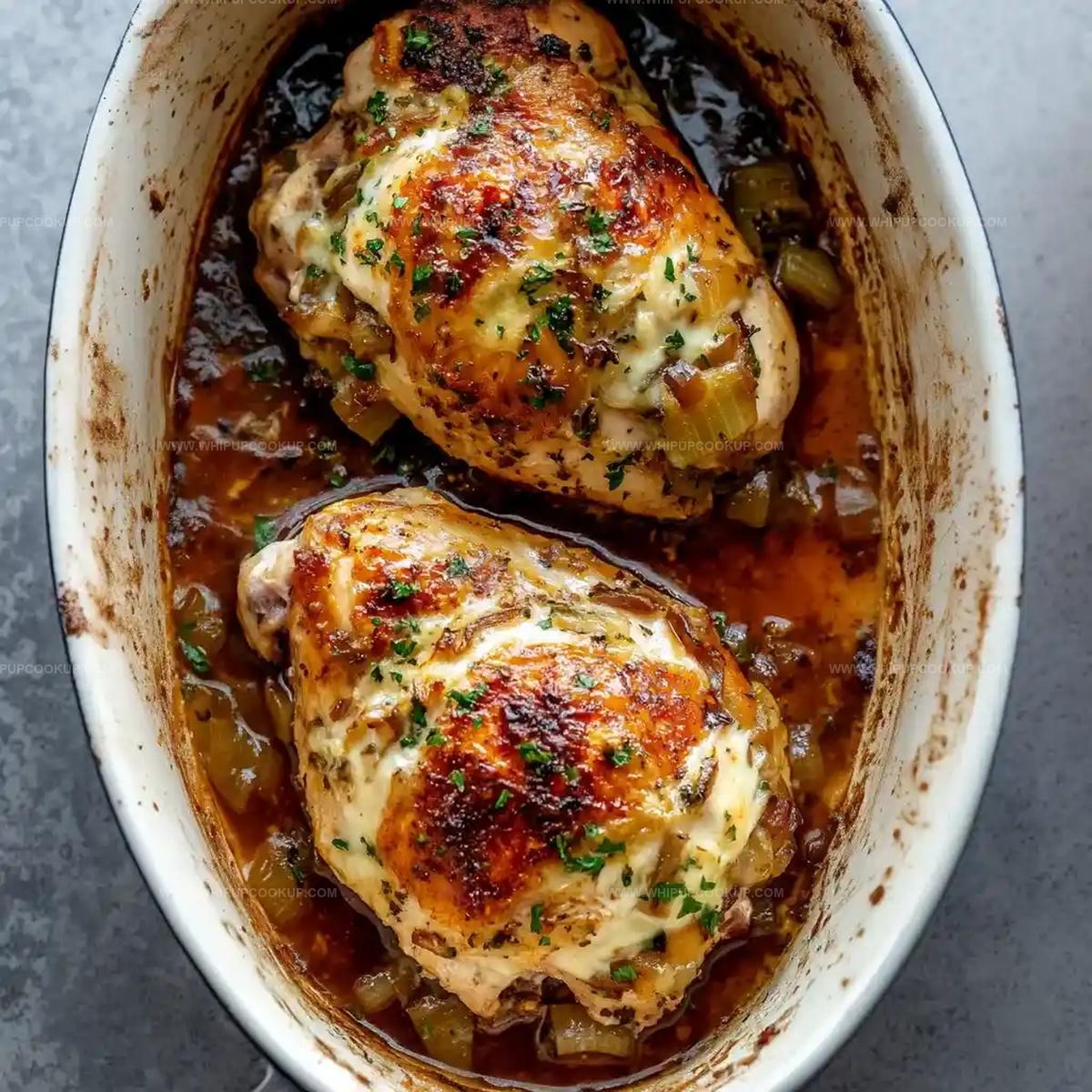 French Onion Stuffed Chicken Recipe