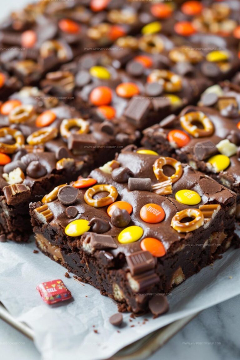 Candy Bar Pretzel Brownies Recipe