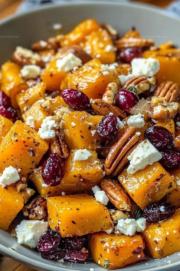 Honey Roasted Butternut Squash With Cranberries, Pecans, And Feta Recipe