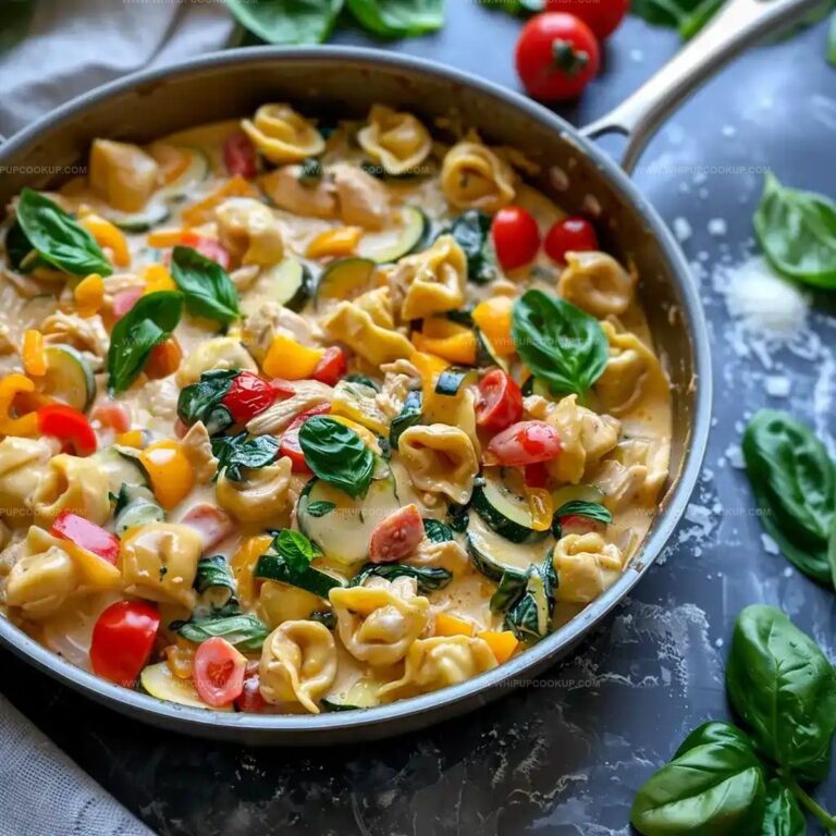 Creamy Chicken Tortellini with Veggies Recipe