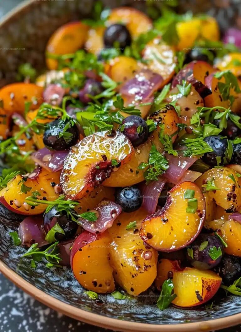 Grilled Peach Blueberry Salad Recipe
