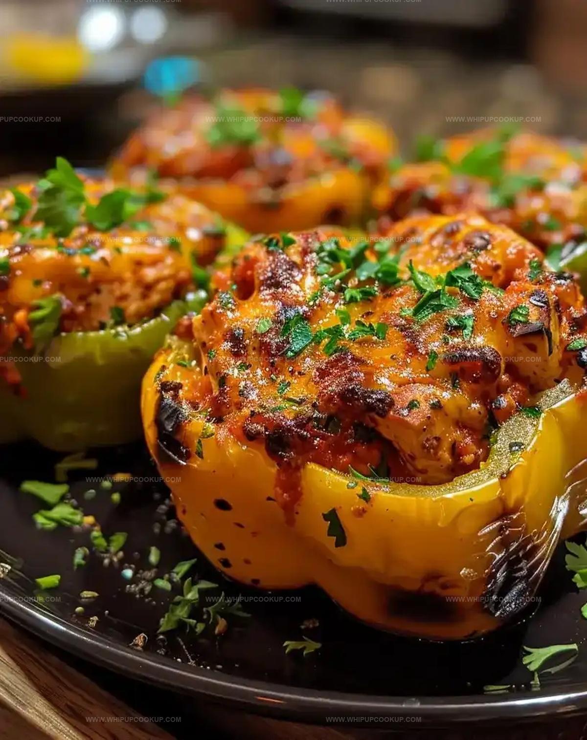 Buffalo Chicken Stuffed Peppers Recipe