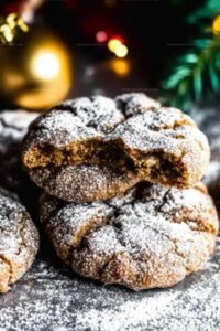 Gingerbread Crinkle Cookies Recipe