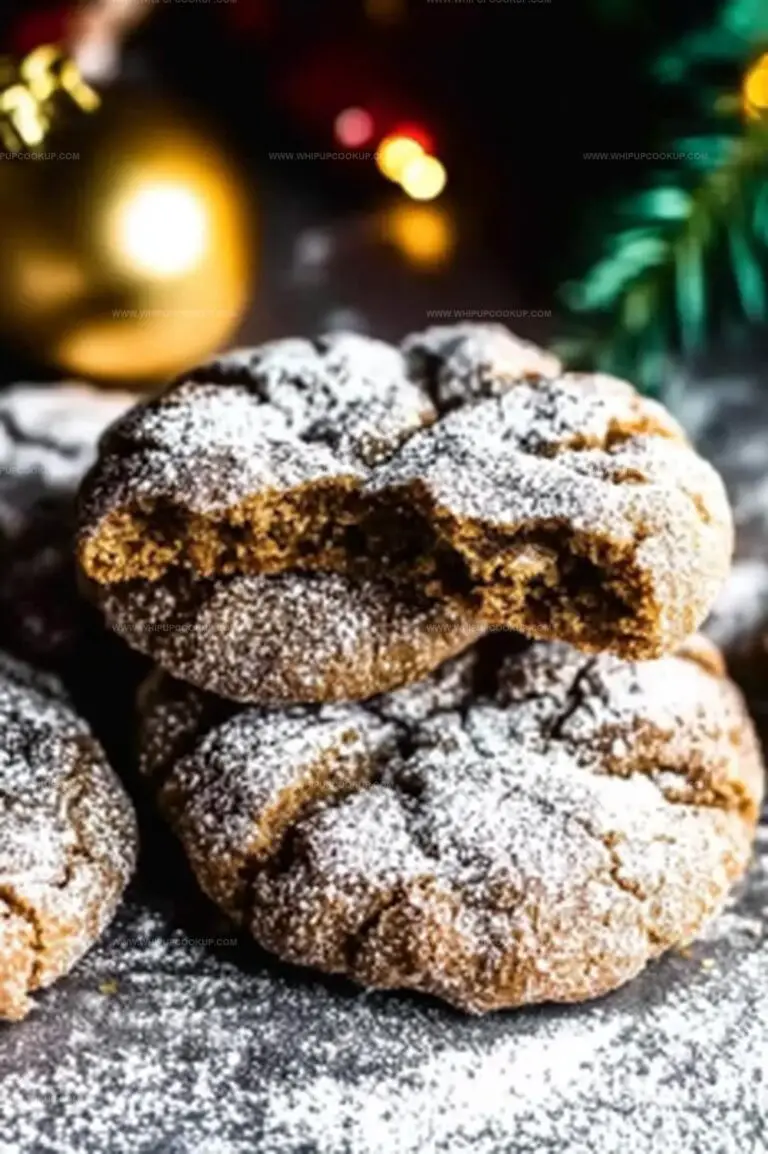 Gingerbread Crinkle Cookies Recipe