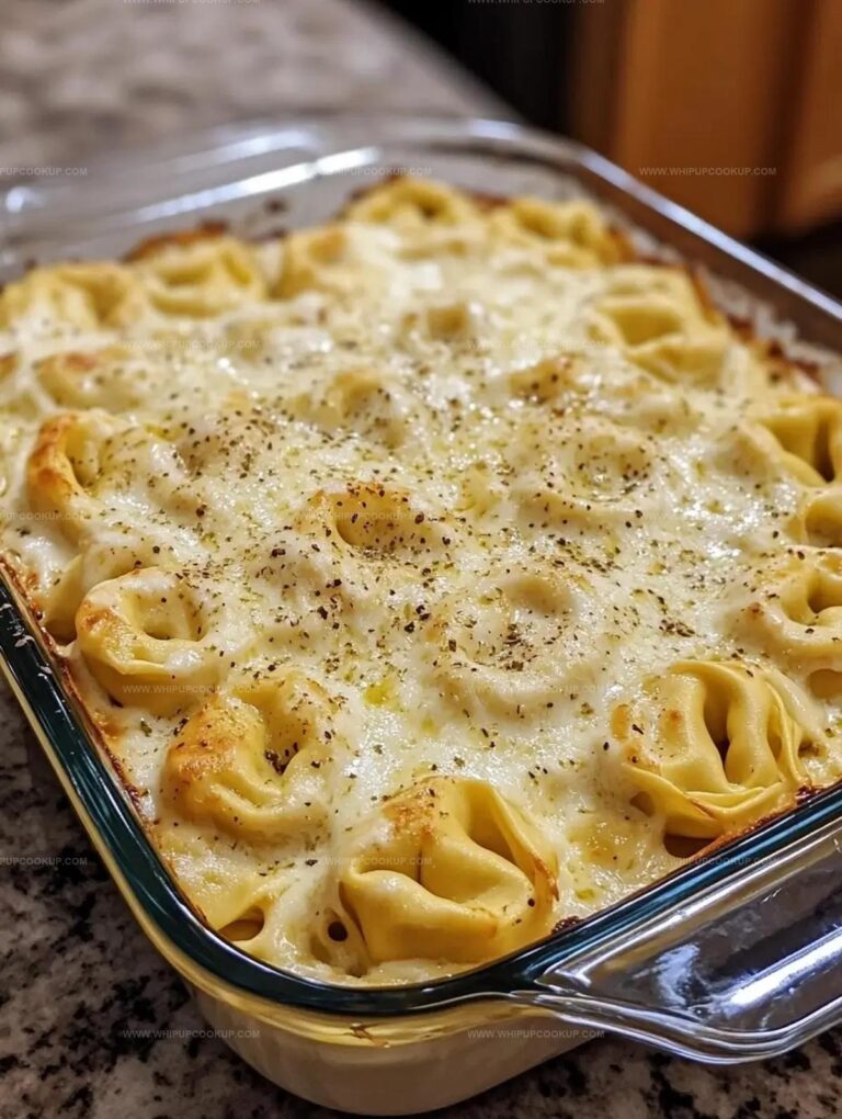 Creamy Tortellini Alfredo Casserole Recipe