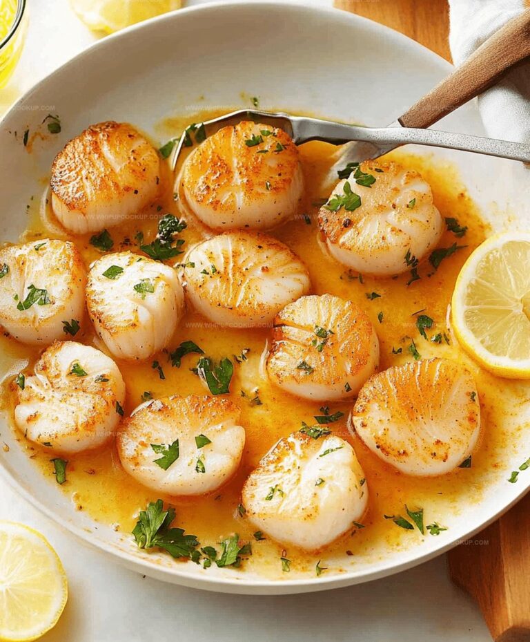 Lemon Garlic Butter Scallops Recipe