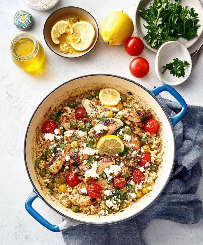 Greek Chicken And Lemon Rice Recipe