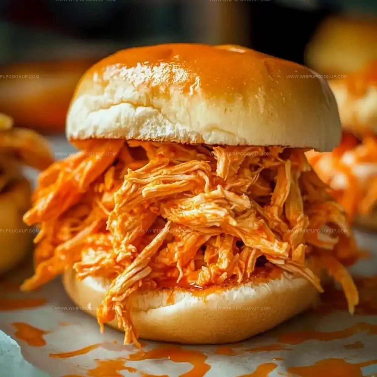 Spicy Shredded Buffalo Chicken Sandwich Recipe