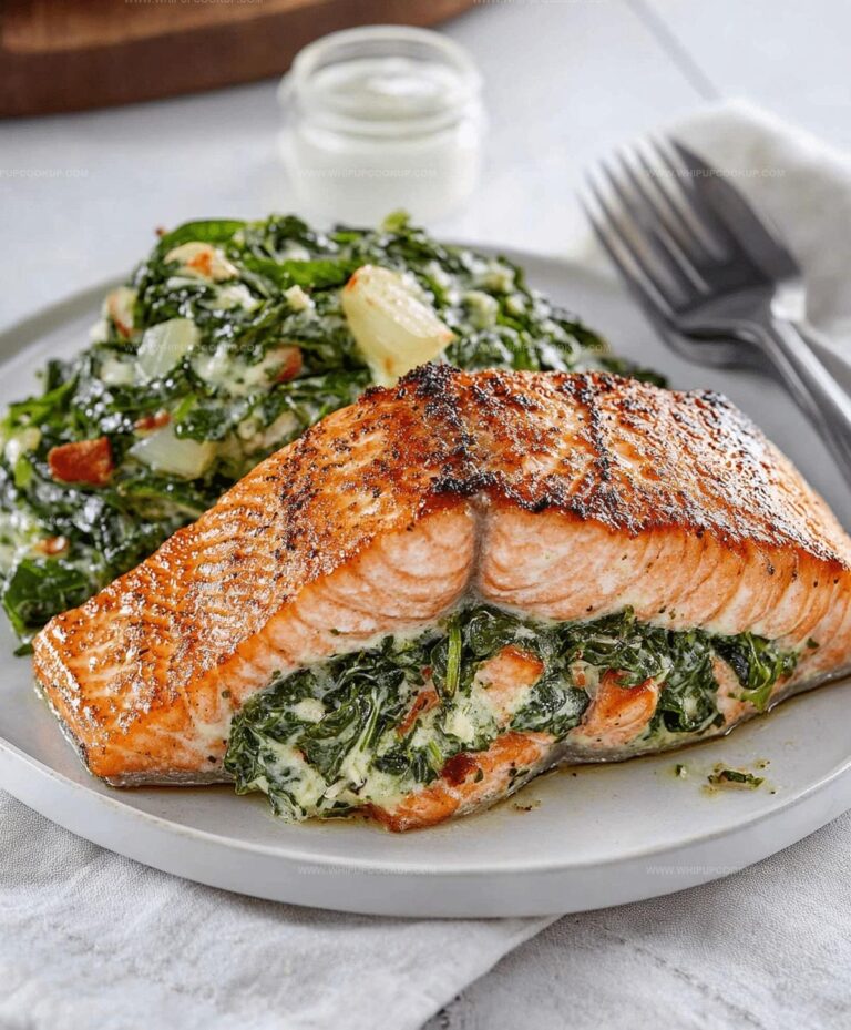 Spinach Stuffed Salmon Recipe