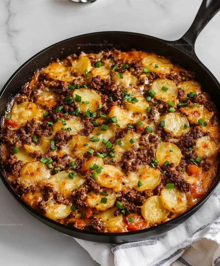Loaded Ground Beef And Potatoes Skillet Recipe